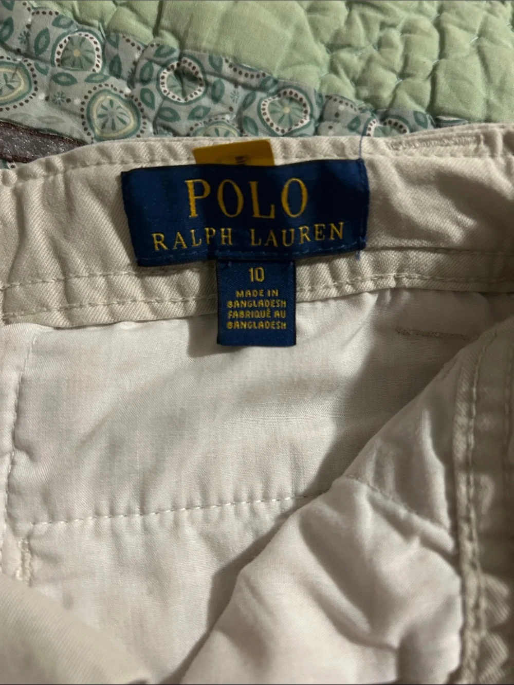 Polo by Ralph Lauren Cotton Shorts with Navy-Gold Label